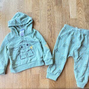 Star Wars Mandalorian Grogu Outfit Toddler Size 2T